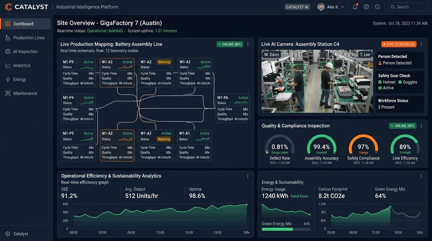 Catalyst, an industrial intelligence dashboard